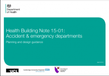 Health Building Note 15-01: Accident & emergency departments: Planning and design guidance